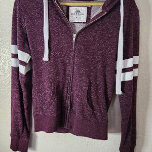 Reflex Hoodie Women's Size Medium Maroon Full Zip Love Love Love
